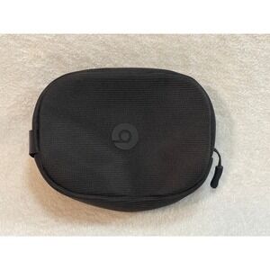Beats by Dre Black Zippered Headphone Carrying Case Semi Hard Shell Travel Pouch